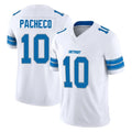 Kooe D.Lions #10 Isiah Pacheco Player White Limited Vapor F.U.S.E. Alternate Home Game Stitched Jerseys