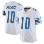 Kooe D.Lions #10 Isiah Pacheco Player White Limited Vapor Untouchable Home Game Stitched Jerseys