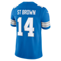Kooe D.Lions #14 Amon-Ra St. Brown Blue Team Vapor F.U.S.E. Stitched Limited Jerseys