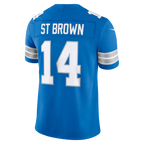 Kooe D.Lions #14 Amon-Ra St. Brown Blue Team Vapor F.U.S.E. Stitched Limited Jerseys