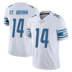 Kooe D.Lions #14 Amon-Ra St. Brown Player White Limited Vapor Untouchable Home Game Stitched Jerseys