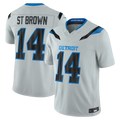 Kooe D.Lions #14 Amon-Ra St. Brown Silver 2026 Rivalries Collection Limited Stitched Jerseys