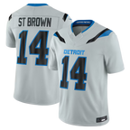 Kooe D.Lions #14 Amon-Ra St. Brown Silver 2026 Rivalries Collection Limited Stitched Jerseys