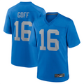 Kooe D.Lions #16 Jared Goff Blue Alternate Game Jersey Blue Player Stitched Jerseys