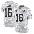 Kooe D.Lions #16 Jared Goff Player Arctic Camo Salute to Service Limited Stitched Jerseys
