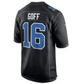 Kooe D.Lions #16 Jared Goff Player Black Limited Fashion Stitched Jerseys