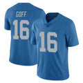 Kooe D.Lions #16 Jared Goff Player Blue Limited Throwback Vapor Untouchable Stitched Jerseys