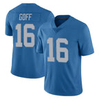 Kooe D.Lions #16 Jared Goff Player Blue Limited Throwback Vapor Untouchable Stitched Jerseys