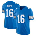 Kooe D.Lions #16 Jared Goff Player Blue Limited Vapor F.U.S.E. Alternate Home Game Stitched Jerseys
