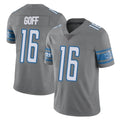Kooe D.Lions #16 Jared Goff Player Gray Vapor Untouchable Limited Home Game Stitched Jerseys