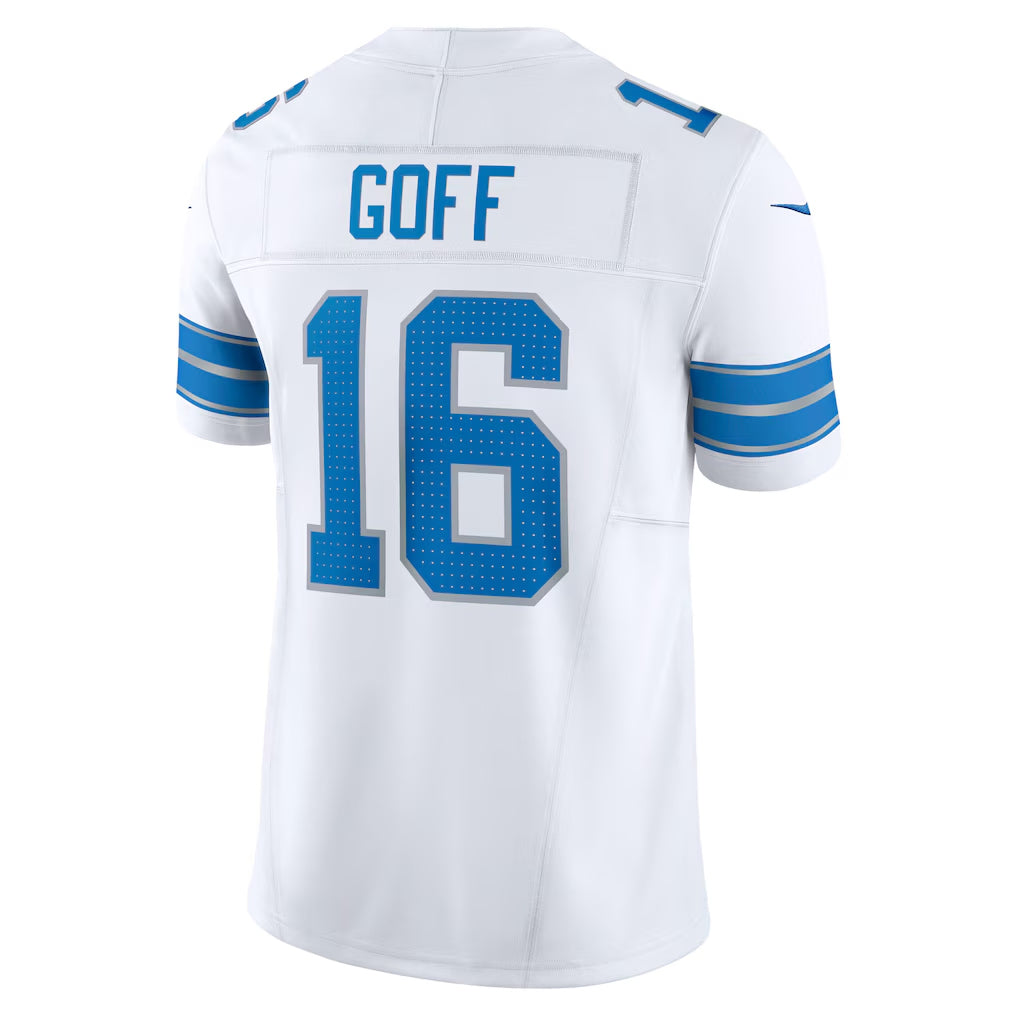 Kooe D.Lions #16 Jared Goff Player White Vapor F.U.S.E. Limited Stitched Jerseys