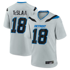 Kooe D.Lions #18 Isaac TeSlaa Detroit Silver 2026 Rivalries Collection Game Stitched Jerseys