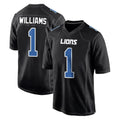 Kooe D.Lions #1 Jameson Williams Player Black Fashion Home Game Stitched Jerseys