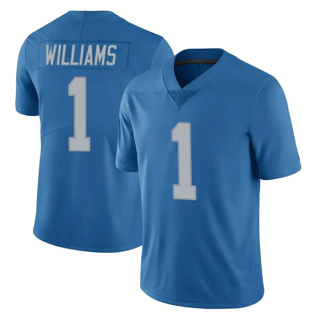 Kooe D.Lions #1 Jameson Williams Player Blue Limited Throwback Vapor Untouchable Stitched Jerseys