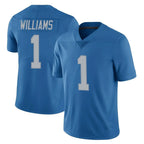 Kooe D.Lions #1 Jameson Williams Player Blue Limited Throwback Vapor Untouchable Stitched Jerseys