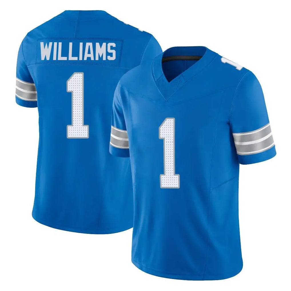 Kooe D.Lions #1 Jameson Williams Player Blue Limited Vapor F.U.S.E. Alternate Home Game Stitched Jerseys