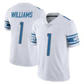 Kooe D.Lions #1 Jameson Williams Player White Limited Vapor Untouchable Home Game Stitched Jerseys