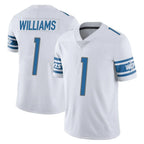 Kooe D.Lions #1 Jameson Williams Player White Limited Vapor Untouchable Home Game Stitched Jerseys