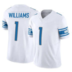 Kooe D.Lions #1 Jameson Williams Player White Vapor F.U.S.E. Limited Home Game Stitched Jerseys