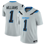 Kooe D.Lions #1 Jameson Williams Silver 2026 Rivalries Collection Limited Stitched Jerseys