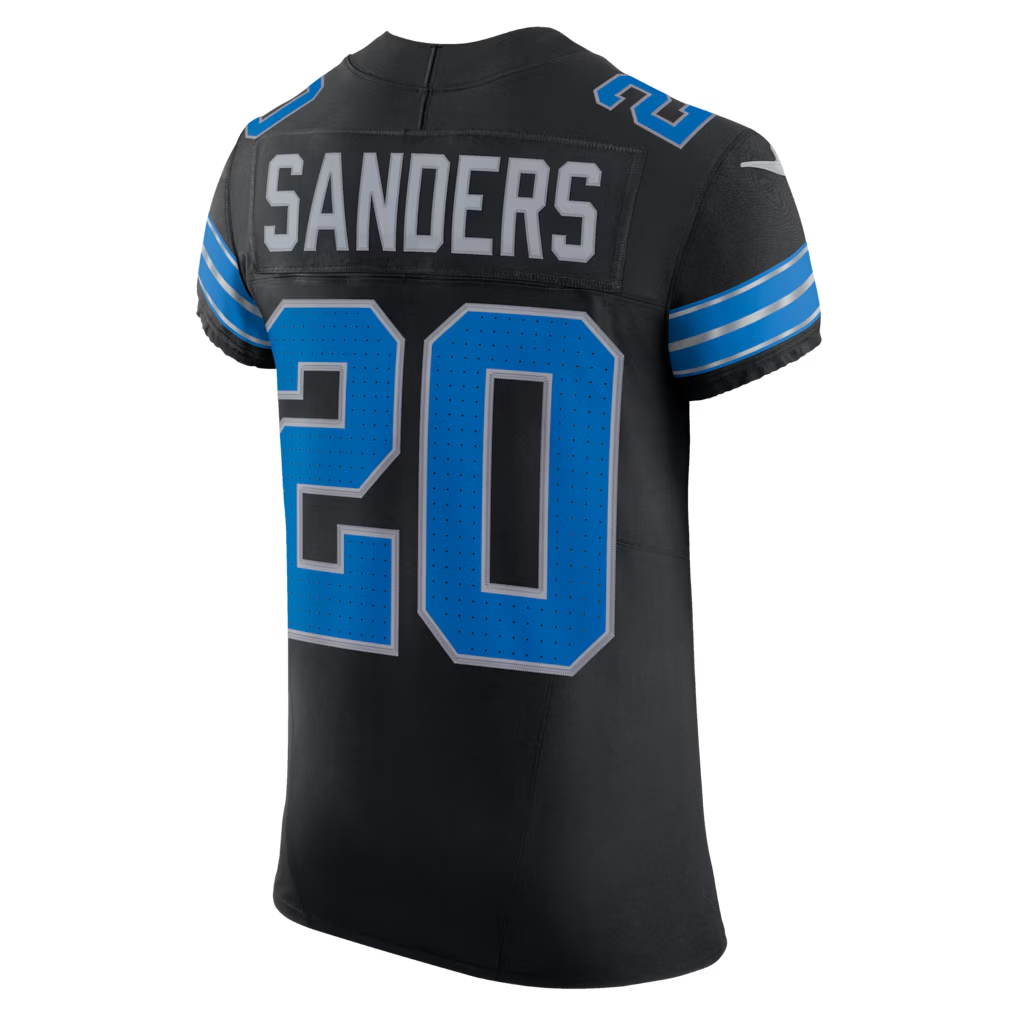 Kooe D.Lions #20 Barry Sanders Black Alternate Vapor F.U.S.E. Elite Stitched Jerseys