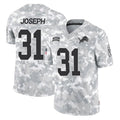 Kooe D.Lions #31 Kerby Joseph Player Arctic Camo Salute To Service Limited Stitched Jerseys