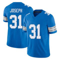 Kooe D.Lions #31 Kerby Joseph Player Blue Limited Vapor F.U.S.E. Alternate Home Game Stitched Jerseys