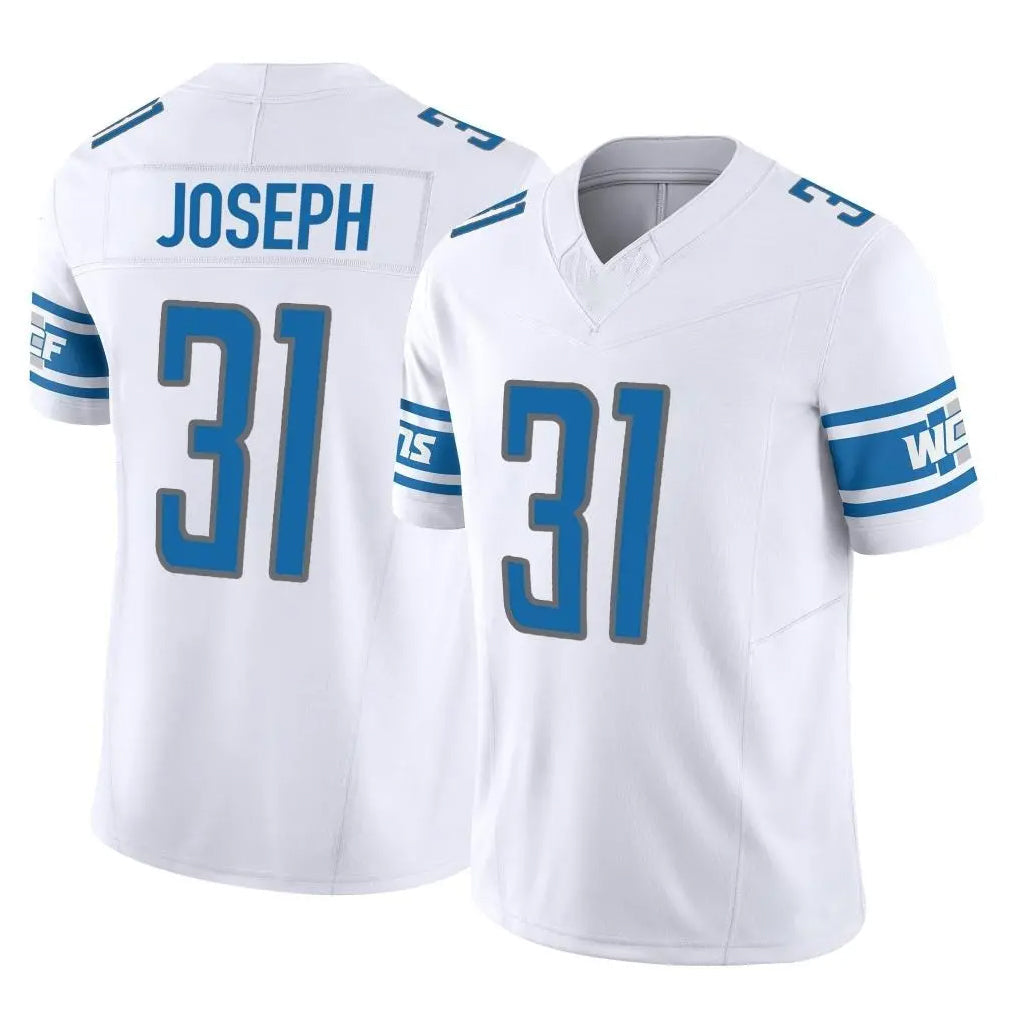 Kooe D.Lions #31 Kerby Joseph Player White Vapor F.U.S.E. Limited Home Game Stitched Jerseys