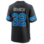 Kooe D.Lions #32 Brian Branch Black 2nd Alternate Game Jersey American Stitched Jerseys