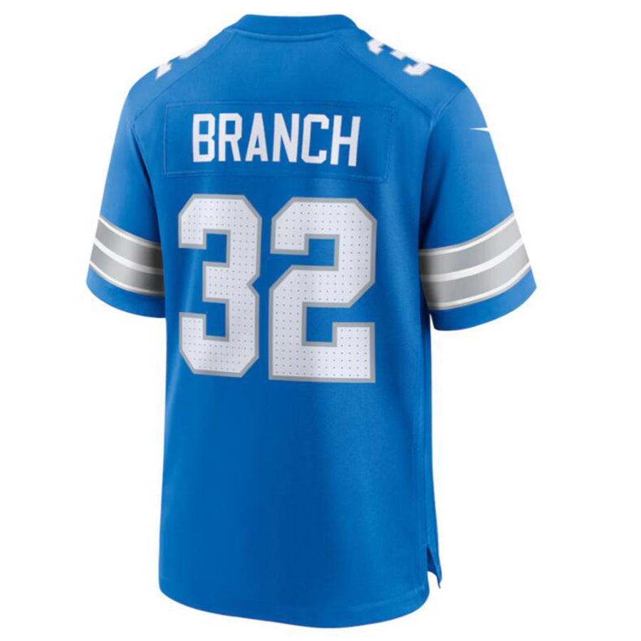 Kooe D.Lions #32 Brian Branch Blue Game Jersey American Stitched Stitched Jerseys