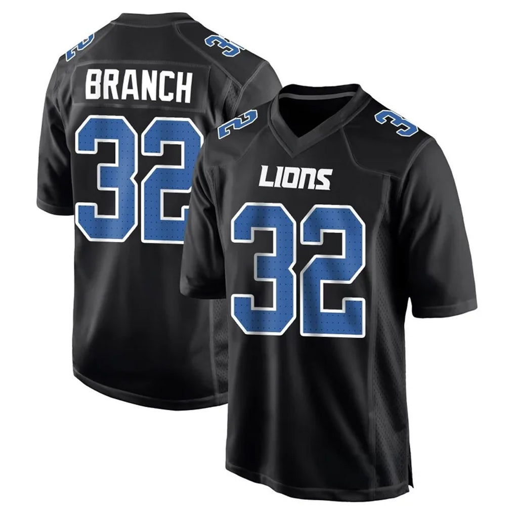 Kooe D.Lions #32 Brian Branch Player Black Limited Fashion Stitched Jerseys