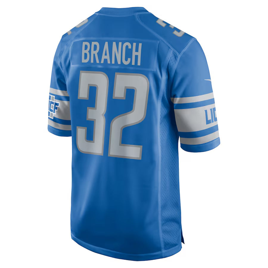 Kooe D.Lions #32 Brian Branch Player Blue Replica Game Stitched Jerseys
