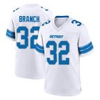 Kooe D.Lions #32 Brian Branch Player White Alternate Home Game Stitched Jerseys