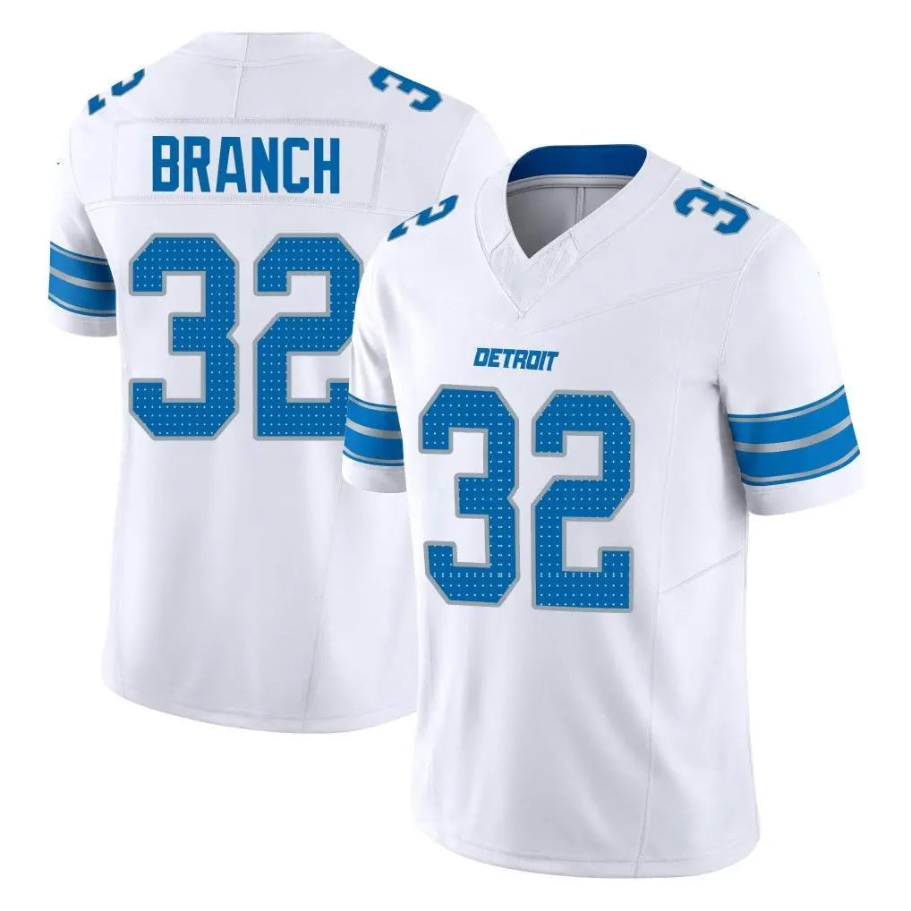 Kooe D.Lions #32 Brian Branch Player White Limited Vapor F.U.S.E. Alternate Home Game Stitched Jerseys