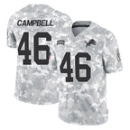 Kooe D.Lions #46 Jack Campbell Player Arctic Camo Salute To Service Limited Stitched Jerseys