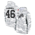 Kooe D.Lions #46 Jack Campbell Player Arctic Camo Salute to Service Hoodies Limited Game Stitched Jerseys