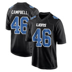 Kooe D.Lions #46 Jack Campbell Player Black Fashion Home Game Stitched Jerseys