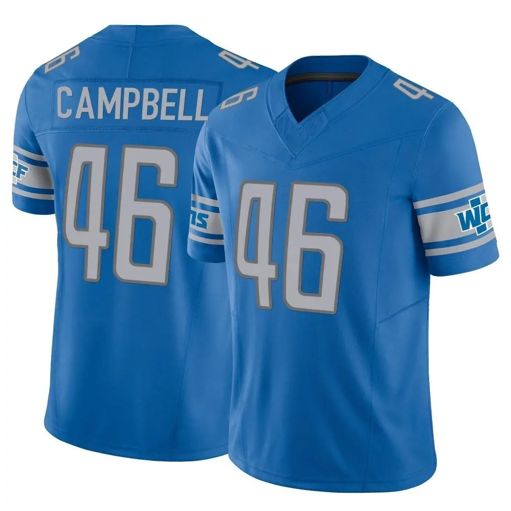 Kooe D.Lions #46 Jack Campbell Player Blue Vapor F.U.S.E. Limited Home Game Stitched Jerseys