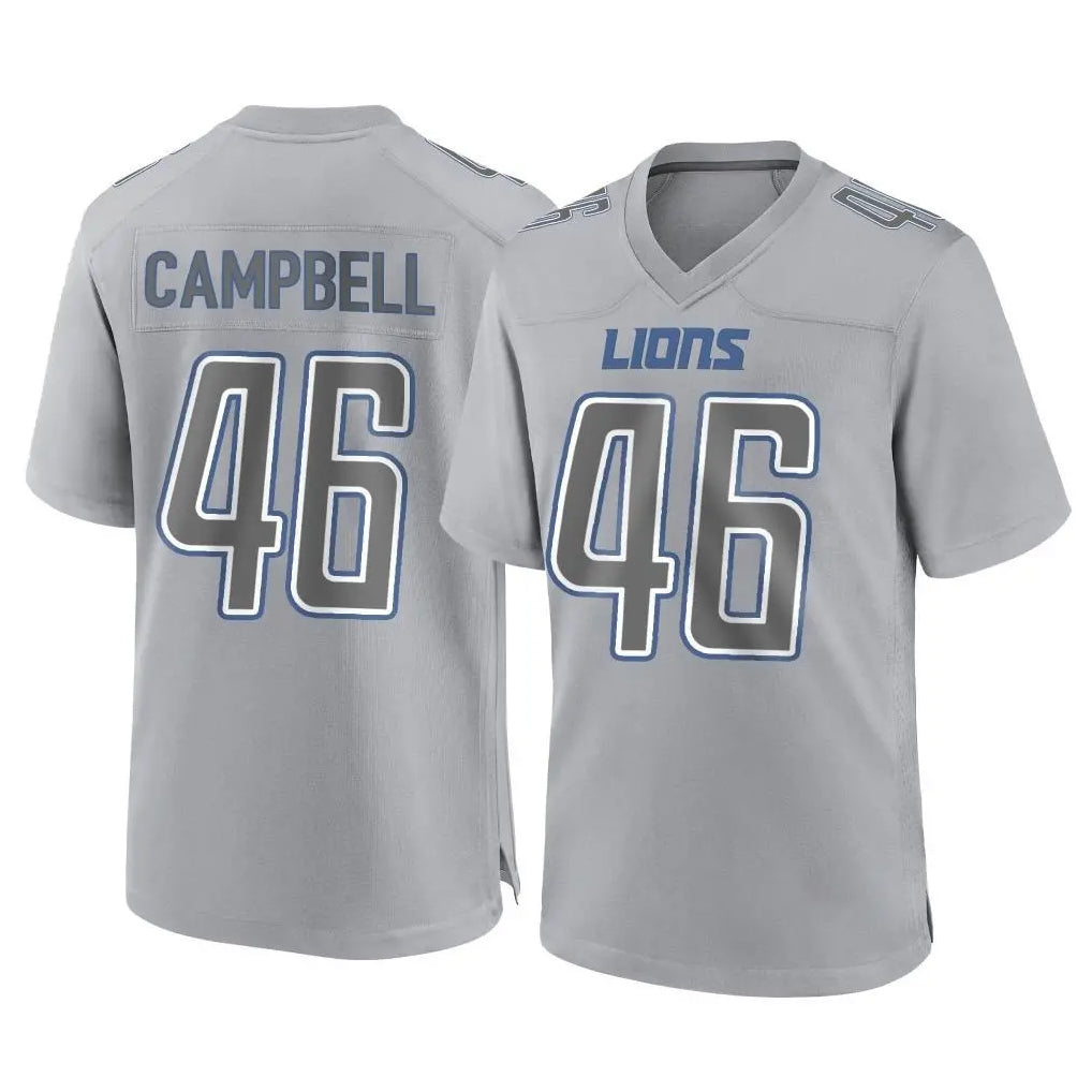 Kooe D.Lions #46 Jack Campbell Player Gray Atmosphere Fashion Home Game Stitched Jerseys