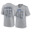 Kooe D.Lions #46 Jack Campbell Player Gray Atmosphere Fashion Home Game Stitched Jerseys