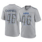 Kooe D.Lions #46 Jack Campbell Player Gray Atmosphere Fashion Home Game Stitched Jerseys