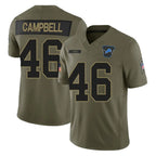 Kooe D.Lions #46 Jack Campbell Player Olive 2025 Salute To Service Limited Home Game Stitched Jerseys