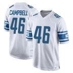 Kooe D.Lions #46 Jack Campbell Player White Home Game Stitched Jerseys