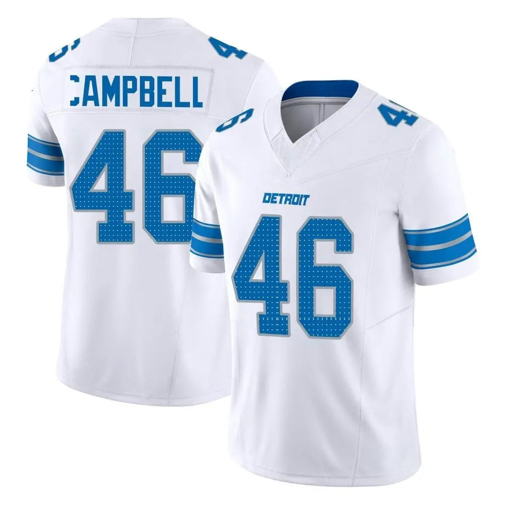 Kooe D.Lions #46 Jack Campbell Player White Limited Vapor F.U.S.E. Alternate Home Game Stitched Jerseys