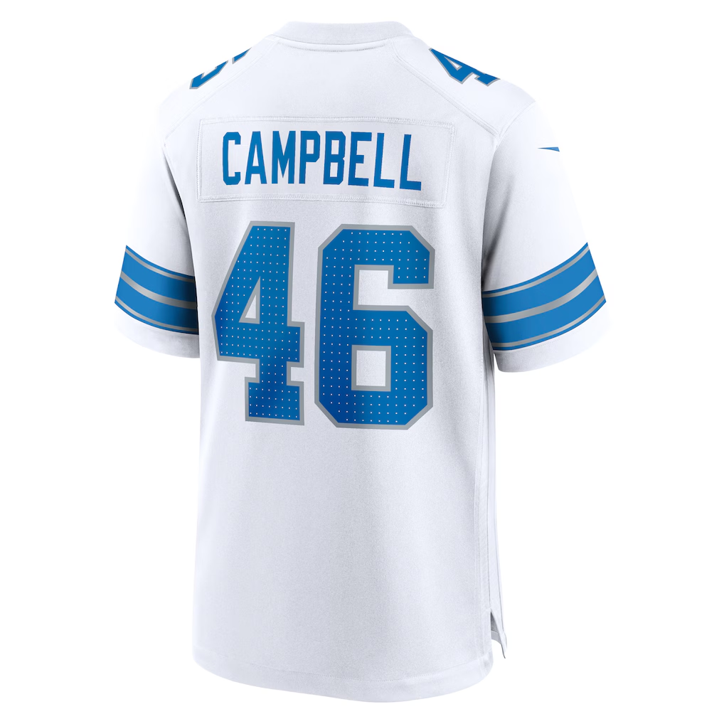 Kooe D.Lions #46 Jack Campbell White White Game Stitched Jerseys
