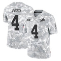 Kooe D.Lions #4 D.J. Reed Player Arctic Camo Salute To Service Limited Stitched Jerseys