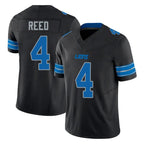 Kooe D.Lions #4 D.J. Reed Player Black Alternate Vapor F.U.S.E. Limited Home Game Stitched Jerseys