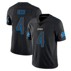 Kooe D.Lions #4 D.J. Reed Player Black Impact Limited Home Game Stitched Jerseys