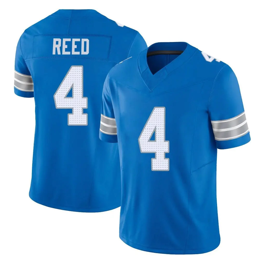Kooe D.Lions #4 D.J. Reed Player Blue Limited Vapor F.U.S.E. Alternate Home Game Stitched Jerseys