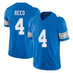 Kooe D.Lions #4 D.J. Reed Player Blue Limited Vapor F.U.S.E. Alternate Home Game Stitched Jerseys